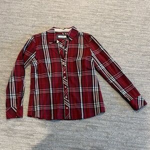 Gerry Weber Red and Black Plaid Blouse